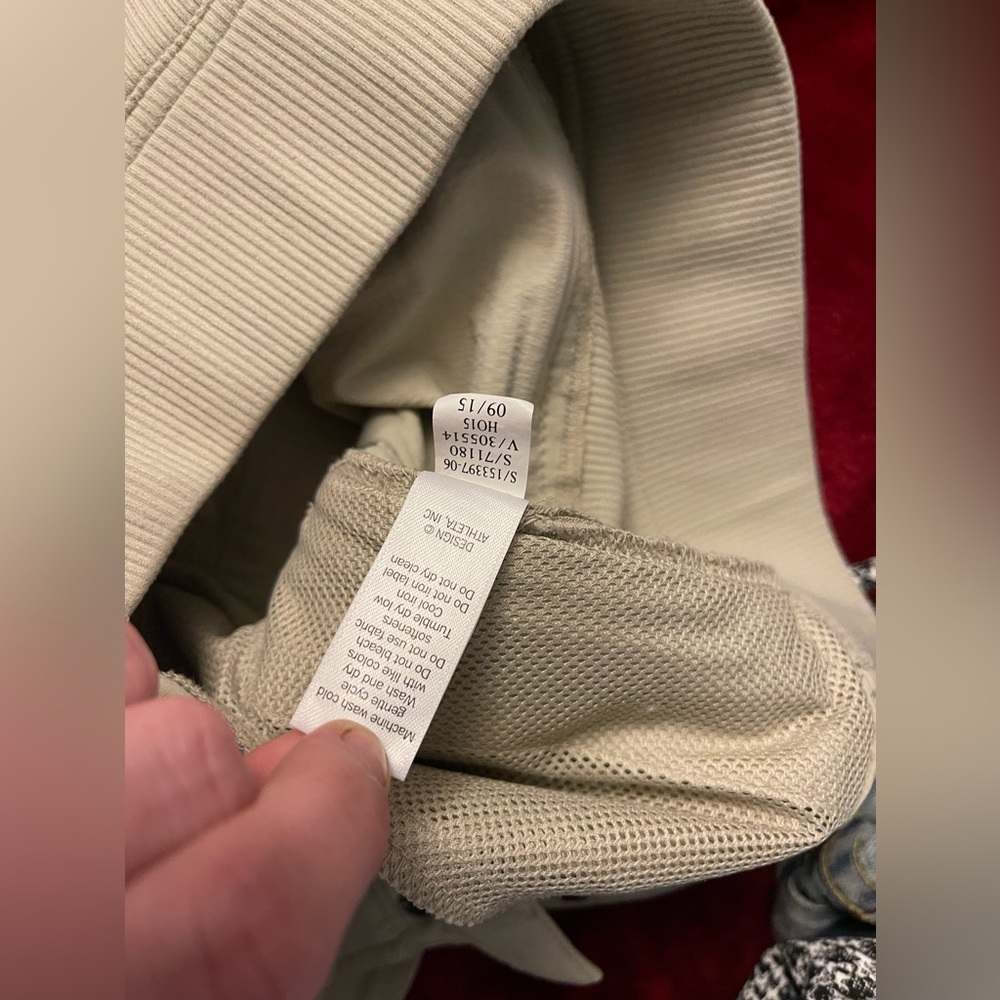 Athleta Khaki Beige Zip Button PullOn Trekkie Hiking Walking Pocket Nylon Pant 6 - Picture 10 of 13